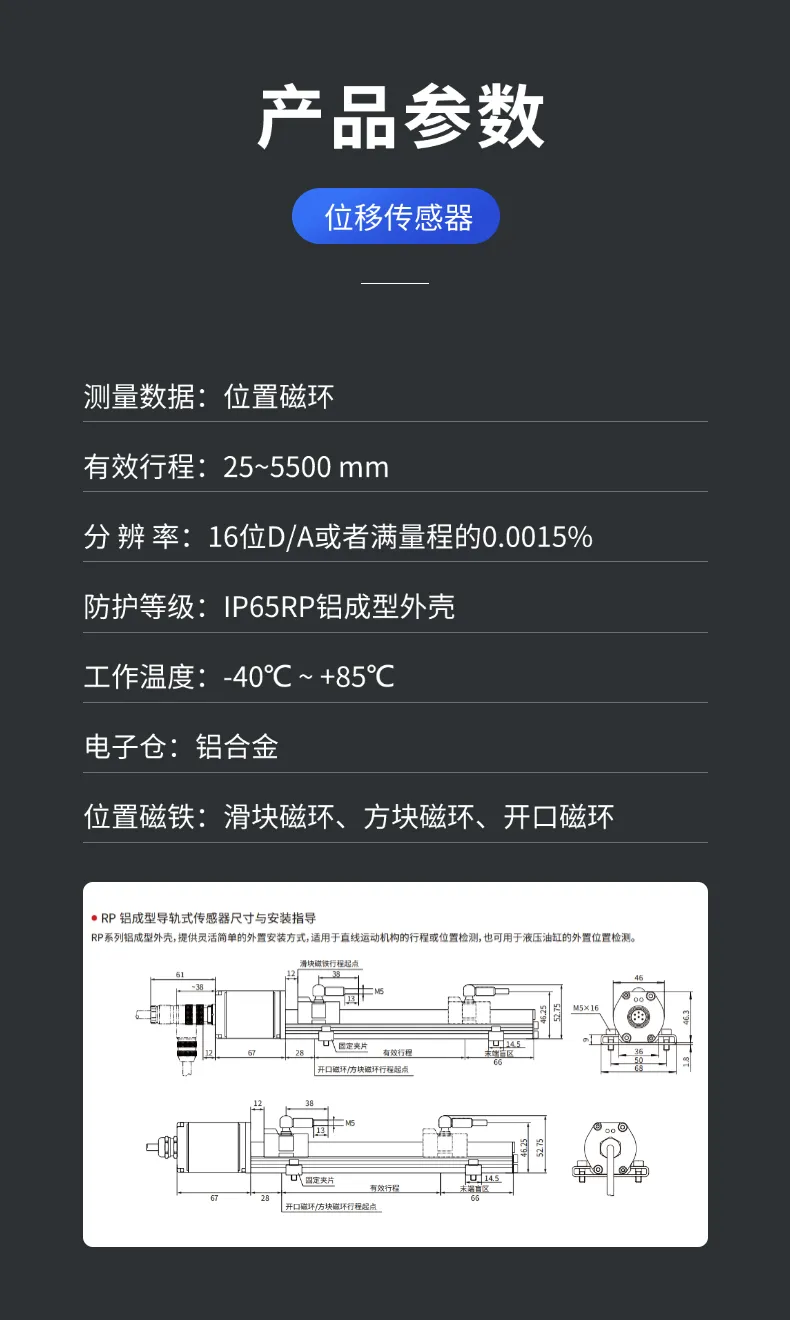 RP-模拟量+SSI+START磁致伸缩位移传感器(图10)
