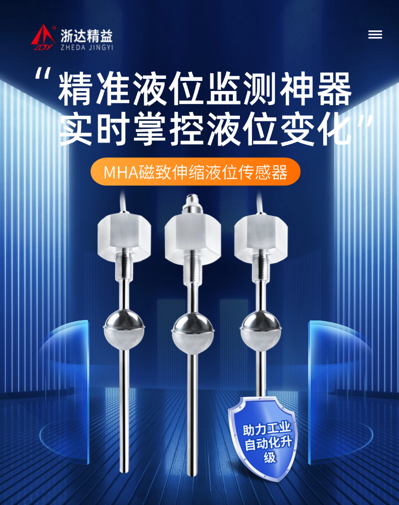 MHA直出磁致伸缩浮球液位计(图1)