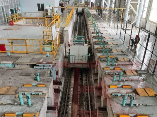 河西钢厂运卷小车传感器案例